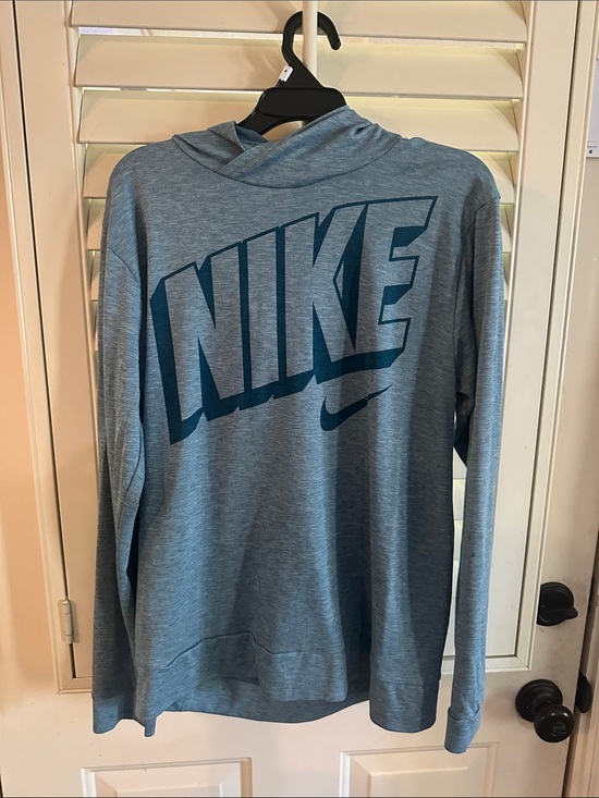 Nike Other - Nike Teal Heather Dri-Fit Pullover with White Swoosh